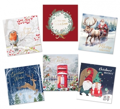 Christmas Cards Square Bumper 30pk