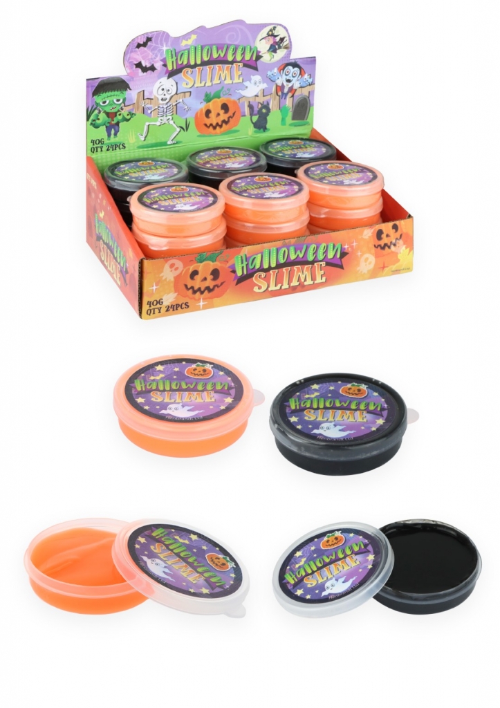 Halloween Slime Tubs 7cm x 2cm ( Assorted Colours ) - Click Image to Close