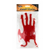 Halloween Bloody Hands Gel Window Stickers