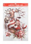 Christmas Window Sticker Santa Deliverying Presents Laser