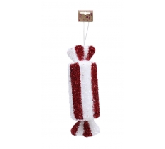 HANG DECO TINSEL CANDY 33cm