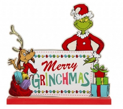 Grinch Mdf Ornament Merry Grinchmas