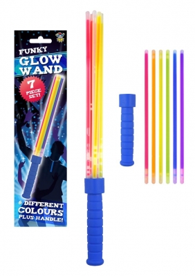 Glow Stick Wand 7 Piece Set ( Assorted Colours )