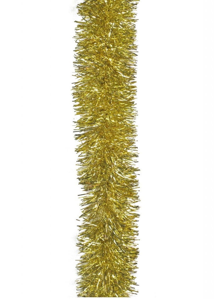 TINSEL 2m FINE CUT GOLD - Click Image to Close