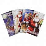 Christmas Traditional Santa Money Wallet Pack Of 4