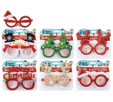 Novelty Christmas Party Glasses Assorted