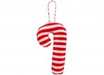 Hanging Fabric Candy Cane Decorations 12.5cm