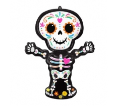 Day of the Dead Standing SuperShape Foil Balloons 26"/66cm