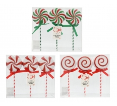 Christmas Lollipop Pick 3Pk