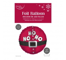 Christmas 18" Santa Hoho Foil Balloon