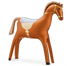 Christmas 44" Standing Horse Airfill Foil Balloon