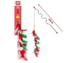 Christmas Festive Feather Wiggly Cat Teaser