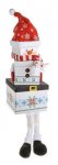 Plush Gift Box Set With Legs 3 Piece - Snowman