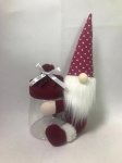 Gonk Red Polka Dot 10" Christmas Candy Jar