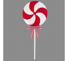 60cm Lollipop Red/White