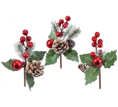 Christmas 16cm Cone Picks ( Assorted Designs )