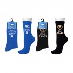 Mens Cotton Fathers Day / Best Dad Design Socks