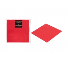 Christmas Red Mettallic Napkins