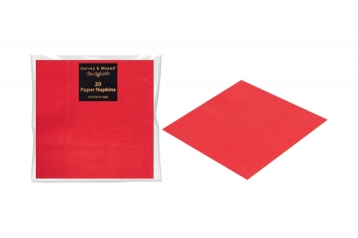 Christmas Red Mettallic Napkins