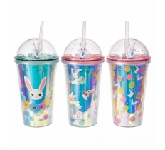 Deluxe Easter Drinking Cup With Straw