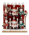 Christmas Santa/Deer Hang Deco 9CM