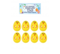 EASTER EGG SHAPED CHICK CAPSULES 6CM