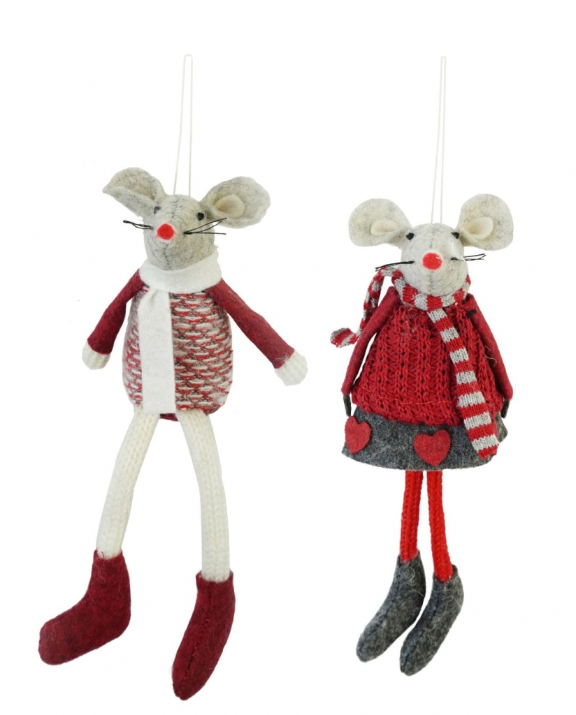 Knitted Mouse Dangly Legs ( Assorted Design ) - Click Image to Close