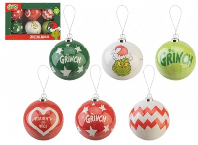 Grinch Baubles 75mm