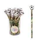 24 X Pencil With Eraser Top Football(20P Each)