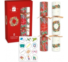Christmas Cracker 8 x Traditional Foliage