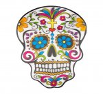 Lenticular Sugar Skull Decoration 38cm