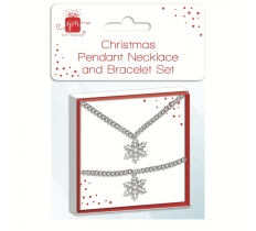 Christmas Outfit Pendant Bracelet And Necklace Set