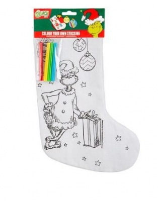 The Grinch Colour Your Own Stocking