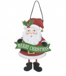 Large Metal Santa Sign