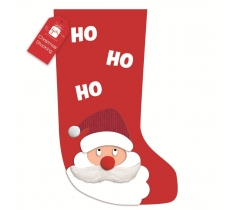 Christmas Stocking Santa Character Ho Ho Ho