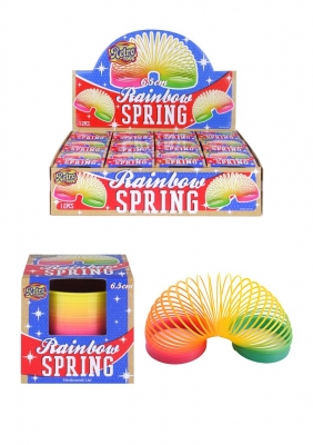 Retro Rainbow Spring Slinky 6.5cm