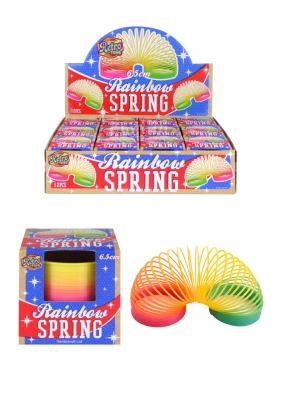 Retro Rainbow Spring Slinky 6.5cm