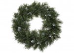 30cm Pvc Wreath W/120 Tips With Snow Effect