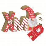 Christmas Decs Gonk Wooden Sign