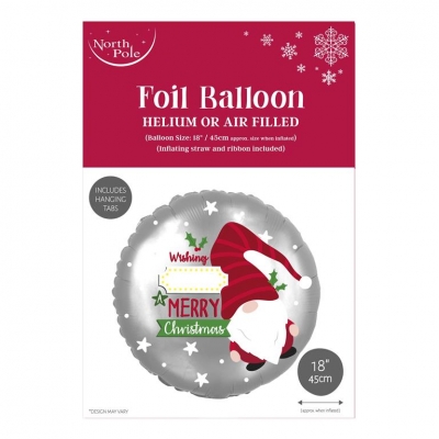 Christmas 18" Gonk Ariival Foil Balloon