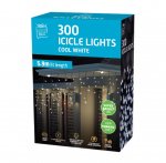 LED Icicle Lights 300 White