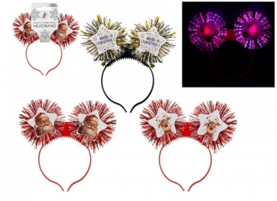 Light Up Fibre Optic Christmas Tinsel
