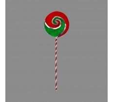 12cmx38cm Lollipop Decoration Rd/Gn