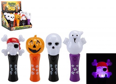 Halloween Flashing Wands 4 Assorted