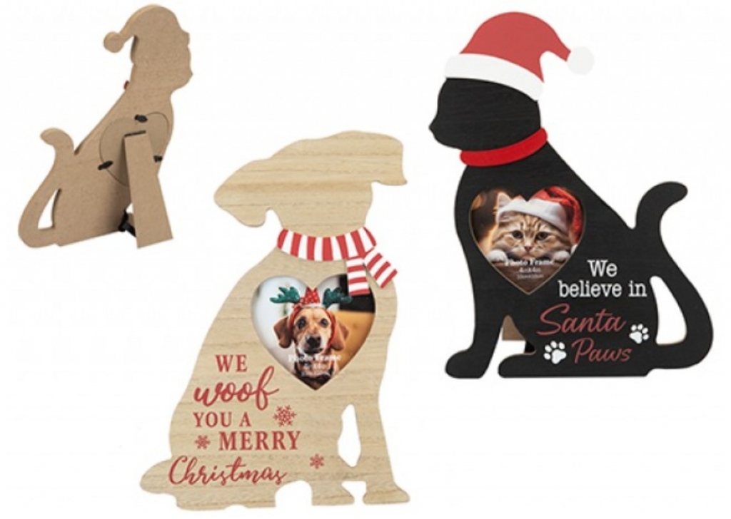 Christmas Dog & Cat Photo Frame - Click Image to Close