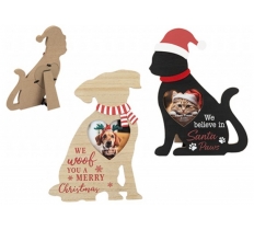 Christmas Dog & Cat Photo Frame