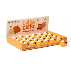 Cozy Cups Pumpkin Spiced Latte Lip Balm in Shaped Holder