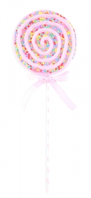 Christmas Rainbow Swirl Lollipop 42Cm