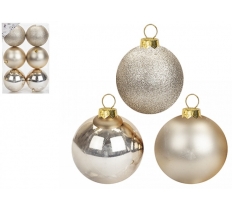 Baubles 10cm Champagne