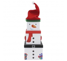 Plush Gift Box Set 3 Piece - Snowman Xl